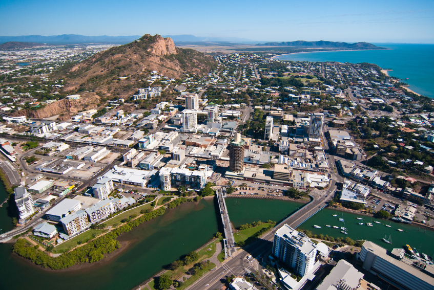 The coastal landscape of Townsville