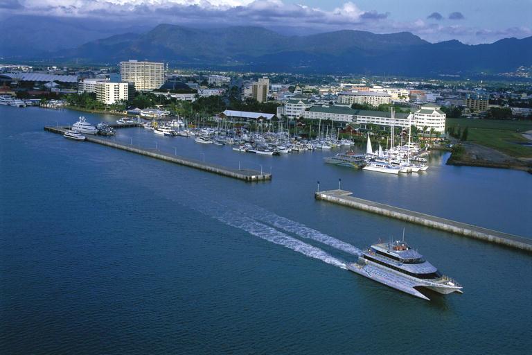 Cairns marina and waterfront